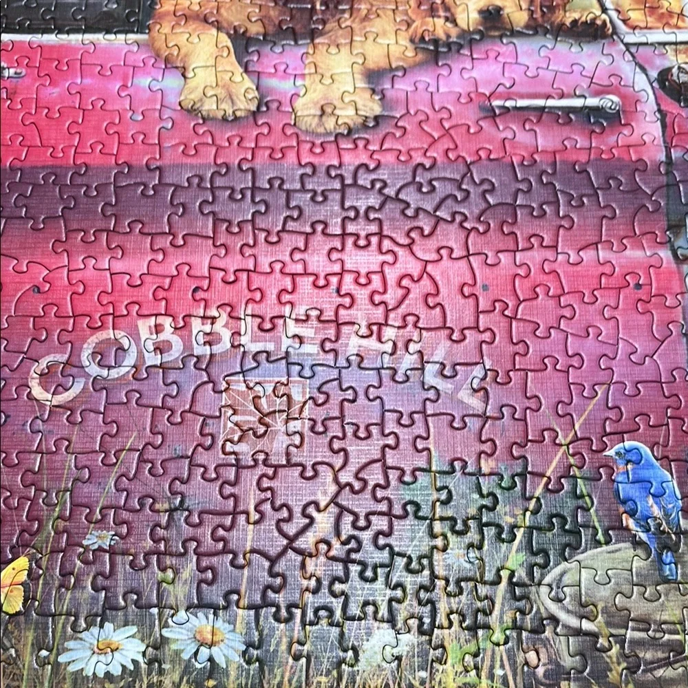 Cobble Hill Dogs in truck Puzzle - 1000 Pieces - Picture 5 of 9